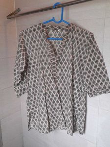 Patterned Short Kurti 🤎