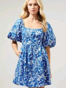 Floral Print Mini Dress