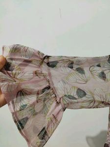 Printed Korea  Peach PINK Freesize tops