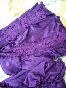 Free Size 2 Pic Unused New Purple Colour Nighty  S