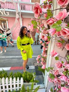 Lime Green Shirt Dress