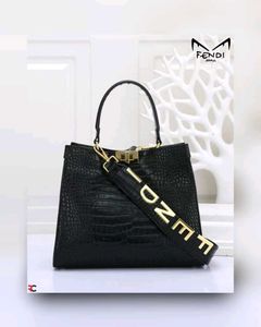 FENDI PEEKABOO TOTE BAG* TWIST LOCK BUCKET BAG*