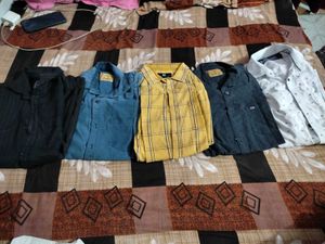 Combo Of 5 Used Shirt For Men Cheast 36/38 M Size