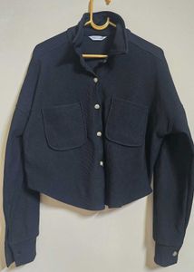 H&amp;M Black Oversized Shirt For Women