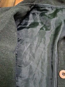 Charcoal Black Half Blazzer