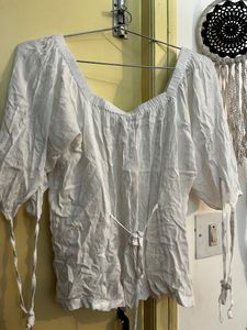 Next White Top With Knot Details