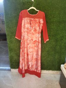 Red Silk Kurti
