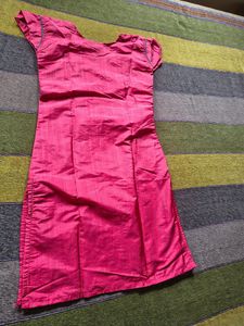 Pink Embroidered Kurta Set