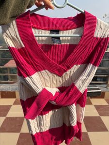 Bright pink colour pullover
