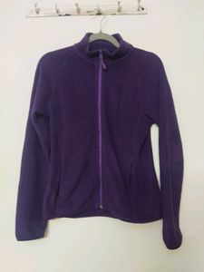 UNIQLO Purple Fleece Zip-Up Jacket