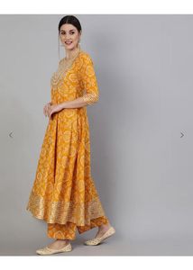 Yellow Anarkali