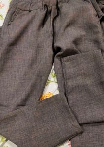 Grey Linen Co-ord Set For Man
