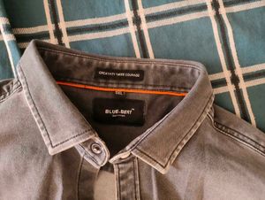 Grey Denim Shirt