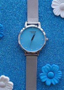 Blue Stainless Steel Watch For Women