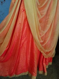 Dual Tone Flared Gown.