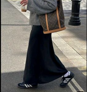 Flowy Black Maxi Skirt