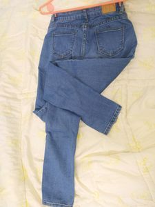 Navy Blue Skinny Jean-  Waist 26-27, Length 37