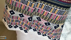 Geometric Print Button-Down Dress