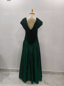 Emerald Green Velvet Dress