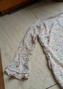 White Floral Top
