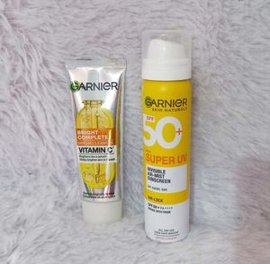 Garnier Face Wash & Sunscreen Spray