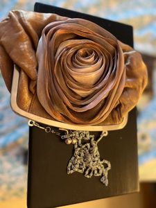 Rose Clutch In Silk