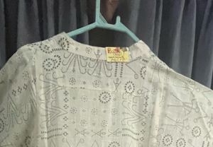 Elegant Off White Kurti