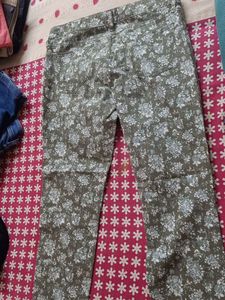 Floral Print Jeans