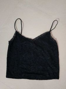 Black Lace Cami Top