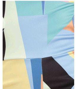 Chic Geometric Print Romper