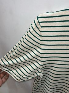 Combo: Zara Stripe Top ‼️ H&amp;M Red Tee