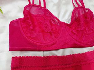 🇭🇲💫💗Rose colour Bra &amp; Panty Set