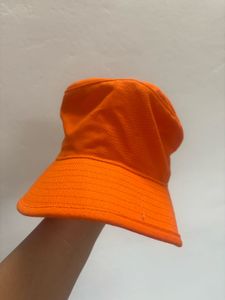 Orange Bucket Hat with Shield