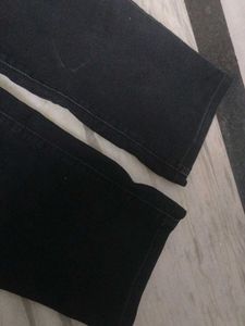 Charcoal Colour Straight Fit Pants