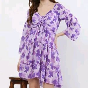 Flower Printed Dress(Unused)