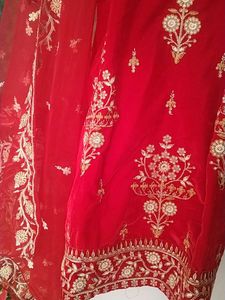 Xl Size Red Velvet Suit.fixed Price..