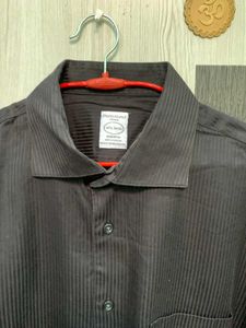 Men&#39;s Striped branded Black Shirt