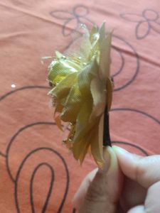 Golden Flower Hair Clip