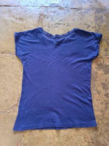 Navy Graphic Print Tee