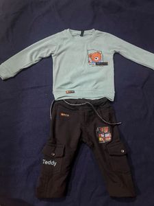 Cute Baby Tshirt and Jeans Set