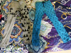 Ajio Patterned Lounge Pants - Two Pair