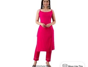 Pink Kurti Pant Set