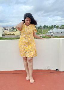 Yellow Floral Frock