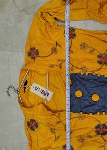 💛🔥Long gown shrug style kurti cum gowwn