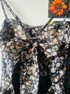 Floral Top &amp; Shrug(lightly Padded)