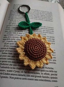Sunflower keychain