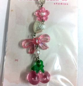 🎀 Cute Handmade Pink Bow Phone Charm