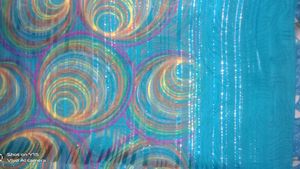 New Elegant Teal Saree