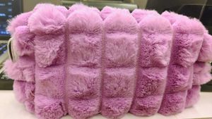 Fuzzy Purple Clutch
