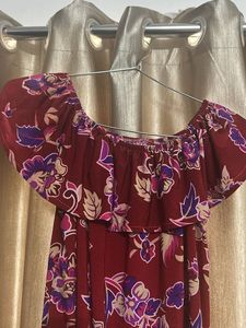 Boho Floral Off-Shoulder Summer Top